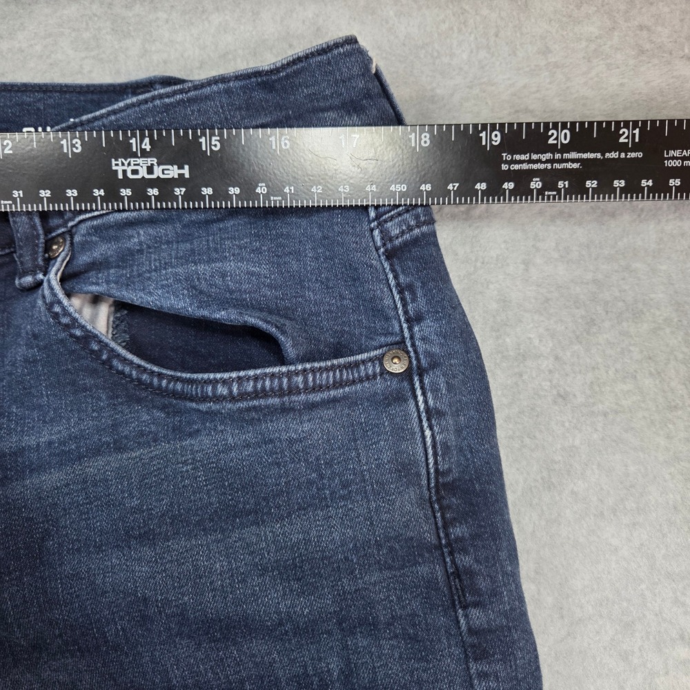 7 For All Mankind Austyn Jeans Womens 36 Dark Wash Relaxed Straight Stretch - Picture 7 of 9